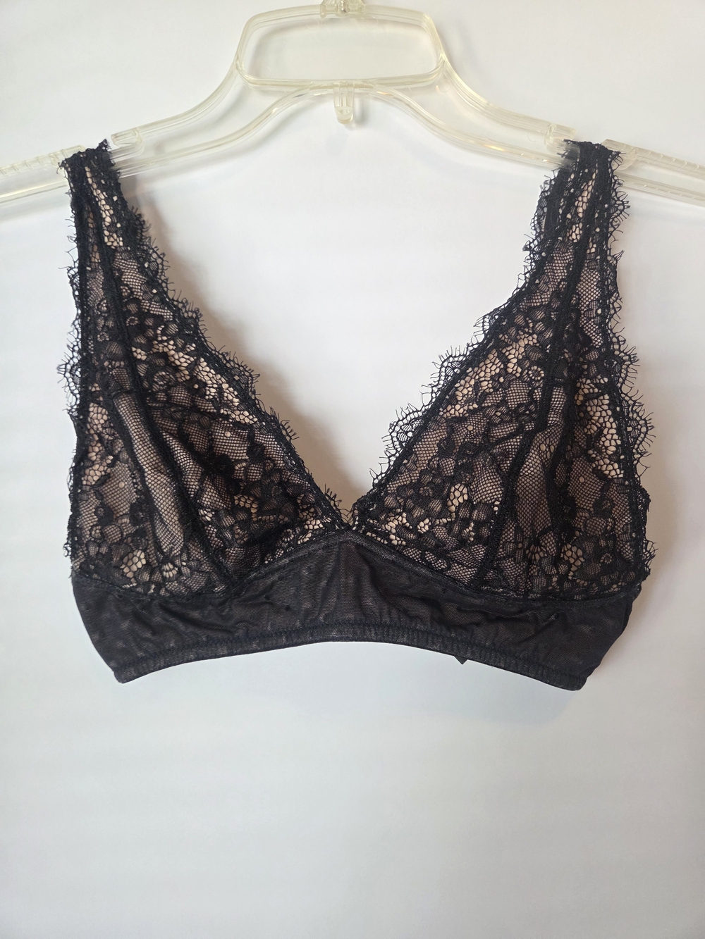 Lace Bralette And Shapewear Skirt  - Black